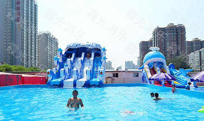 北京鲸鲨喷水泳池